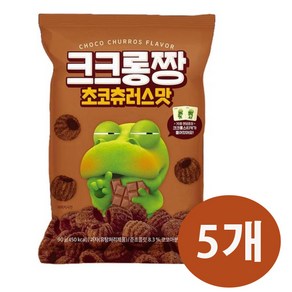 유통기한 임박 어니스트 에프앤비 크크롱짱 초코츄러스맛 90gx 5개, 90g