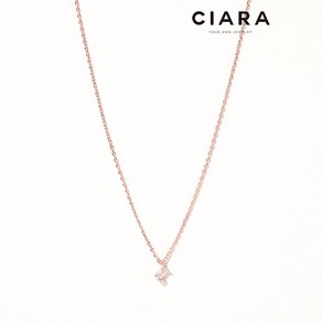 CIARA 14K Riomaggioe 오블롱앤서클 목걸이(GoldPlated)