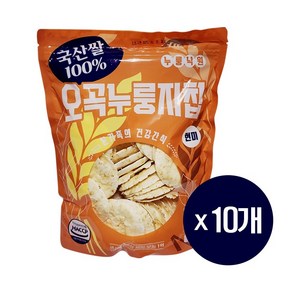 [푸드홀마켓] 누룽낙원 오곡누룽지칩 국내산 100%, 180g, 10개