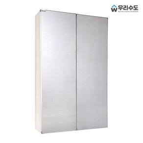 우리수도 메탈감성 500*800장 메탈장 욕실장 수건장 욕실수납장, 1개