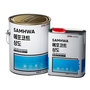 삼화페인트 바닥용 에폭시페인트 에포코트 상도, 1개, 3.5L, 연녹색 유광