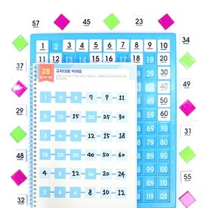 안녕 120 수배열판 교구 활동워크북 덧뺄곱셈 수학 교재 수블럭, 1개