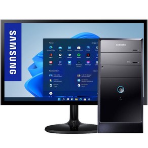 삼성풀세트 미들 사무 업무 가정 학원 인텔 i5 256G 8G 윈10 22/24LED 키마장패드+모든악세사리 외관깔끔, 01)번2세대 22인치 풀세트