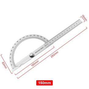 스틸 각도계 고니오미터 Goniomete 임상용 고니오메타 150mm, 1개