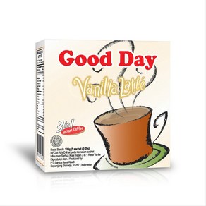 Good Day 바닐라 라떼 100그램 (3.52 Oz) 인스턴트 5-ct @ 20그램