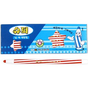 [파이브온] 지구화학 슈퍼 샤프식 색연필 단색 1타 12자루, 12개입, 1색, 레드
