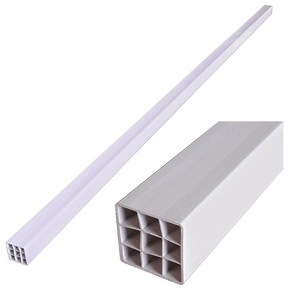 PVC 사각파이프 0-23 (40 X 40mm) (플라스틱 사각파이프)(2m)