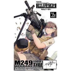 TMT32682/[LA094] 1/12 리틀아머리 M249 경기관총 업그레이드 타입 (전장:약80mm)(프라모델), 1개