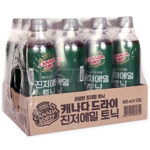 캐나다드라이 진저에일 토닉 450ml 코스트코, 12개