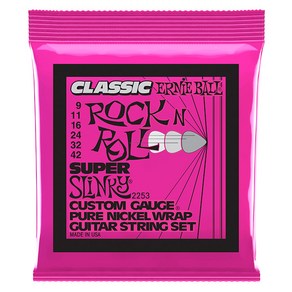 Enieball Classic Rock N Roll 2253, 상세설명참조, Enieball Classic Pue Nickel 2253 (009-042) 어니볼 일렉기타줄 니켈