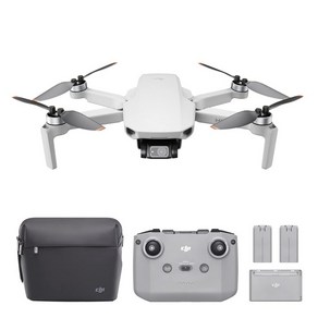 [원격 ID 대응] DJI Mini 2 Fly Moe 콤보 접을 수 있는 초경량 드론 4K 카메라 탑재 3축 짐벌 12MP 비행 시간 18분 예비×2 OcuSync 2.0에 의한 6 km HD 동영상 전송 초보자용 드론 회색, 1개