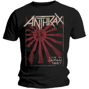 Anthax Attactive Live In Japan 티셔츠 Anthax Attactive Live In Japan 반팔 티셔츠 T-shit