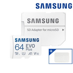 삼성전자 마이크로SD카드 EVO PLUS MB-MC64KA/KR + SD카드 케이스