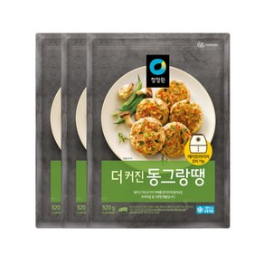 청정원 더커진동그랑땡 520g, 3개