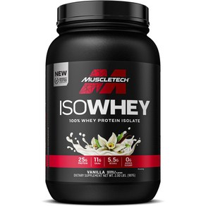 Muscletech 아이소웨이 분리유청단백질 바닐라 맛