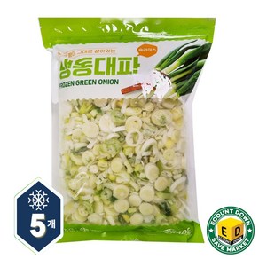 냉동 대파 슬라이스 1kg, 5개