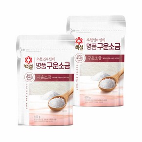 백설 오천년의 신비 명품구운소금 400g x2개, 2개