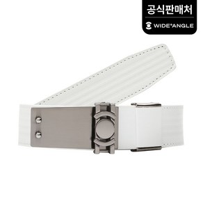 [와이드앵글 공식] [골프] 여성 미니로고 슬림벨트 WWP22Y01W2, White, 1개