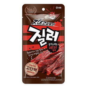 질러 블랙 앤 레드 페퍼 육포, 6개, 70g