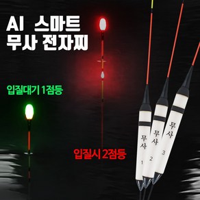 SZ몰 AI스마트 무사 전자찌 나노찌 바닥 민물 올림찌 내림찌 대물낚시찌, AI 스마트 무사 전자찌-1호, 1개, AI 스마트 무사 전자찌-1호