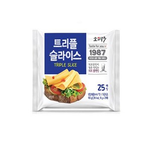 소와나무 트리플 슬라이스 치즈 450g 25매, 1개