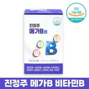 진정주 메가B 60정 1박스 활력증진 비타민B 성장기 학생 수험생 에너지, 1개