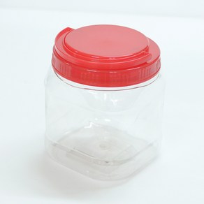 PET용기 사각2.5L 잼병 젓갈용기 된장 고추장통, 1개, 단품