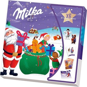 Milka 독일 밀카 Chistmas Fiends Advent Calenda 어드벤트 캘린더, 1개, 143g