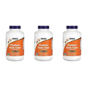 Now Foods 실리엄 허스크 500mg 베지 캡슐, 500정, 3개