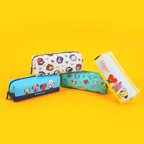 BT21 스퀘어 필통 캐릭터 방탄 봉제필통