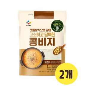 (냉장)CJ제일제당 행복한콩 콩비지320g, 2개, 320g