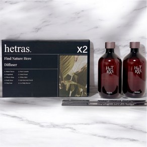 본사 정품] 헤트라스 갤러리 오브제 디퓨저, 플라워샵, 500ml, 2개