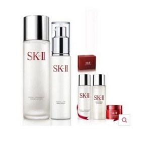 (정품)SK-2 스킨 로션 세트 SK2 페이셜 클리어로션 230ml+SK2 페이셜 리프트 에멀젼 100g+증정품, 1개