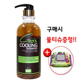 힙스 고스쿨링샴푸 750ml 약국용 지루성 지성 두피샴푸 약산성, 1세트