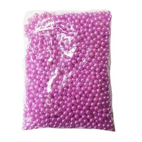 진주 구슬 8mm 500g 만들기 재료 비즈 공예 팔찌, _7759_보라색[2000알], 1개