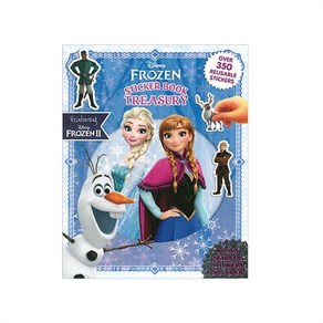 웅진북센 Disney Fozen Sticke Book Teasuy 겨울왕국 스티커북 겨울왕국 2 포함 떼었다 붙였다 스티커