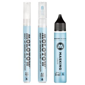 (MOLOTOW) 모로토우 마스킹 리퀴드 2mm 4mm 리필 Masking liquid, (03) 리퀴드 리필 30ml