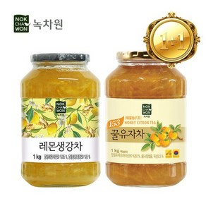 녹차원 1+1 레몬생강차 1KG + 꿀유자차 1kg