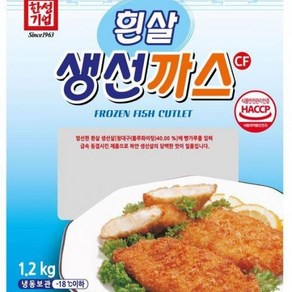 흰살생선까스CF 한성기업 냉동 1.2Kg(60g X 20개), 1.2kg, 1개