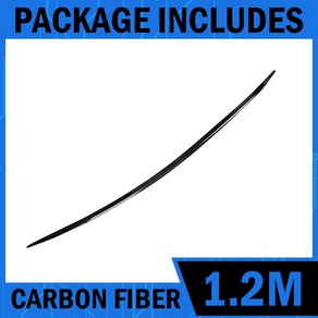 스포일러 날개 튜닝 자동차 스타일링 탄소 섬유 소프트 테일 트렁크 윙 범용 리어 루프 립 벤츠 BMW 호환용 DIY 수리 도구 1.2M 1.5M, [03] 1.2m Cabon Fibe