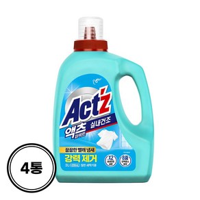 액츠 퍼펙트 실내건조 일반용 액상세제 본품, 3.2L, 4개