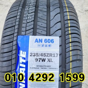 정품 신품타이어 235/45R17 벤츠 E클래스 아우디A4 아우디A6 2354517, 택배배송, 1개