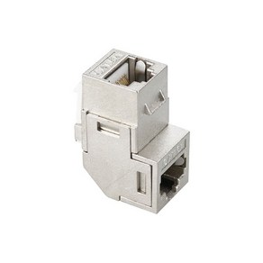 Coms XB423 CAT6A 키스톤 잭/아연도금/90도 꺾임/RJ45 변환젠더/기타-기타 변환젠더, 1개