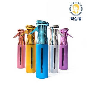 미용실 분무기 안개분사 컬러 스프레이 롱프레스 연속분사 300ml, 실버, 1개