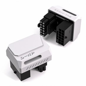 [EZDIY-FAB] SHIELD 12V-2X6 STD 180도 어댑터 [화이트], 1개