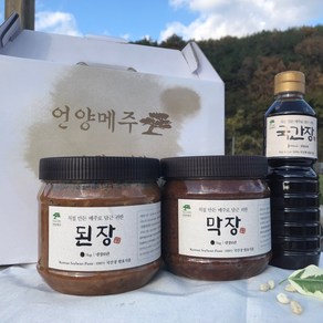 언양메주 [100% 국내산] 선물세트(된장1kg+막장1kg+간장500ml), 1kg, 1개