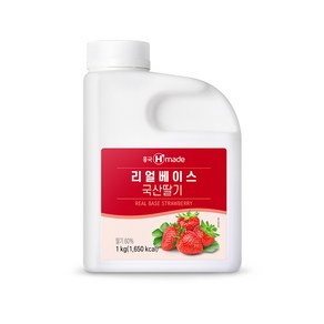 흥국 리얼베이스 국산 딸기 1kg, 1kgx1개, 1개