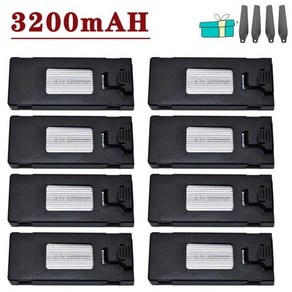 드론 백업 배터리 3.7V 3200mAh LiPo UAV E88 E99 E99S F185 미니 RC 쿼드콥터 부품 배터리, 03 3pcs, 3개