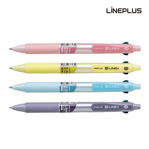 라인플러스 MLINE M라인4 4색 볼펜 1.0mm 색상랜덤, 2개