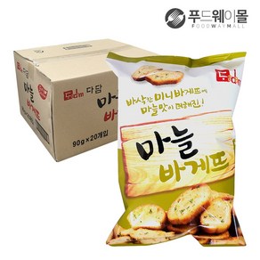 다담 마늘 바게뜨 90g x 20봉 1Box, 20개